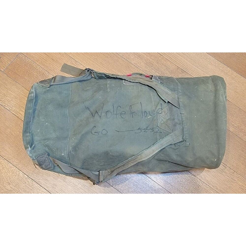 Vietnam Military Duffle Bag Rucksack Green Nylon Heavy Duty US Army Duffel Pack